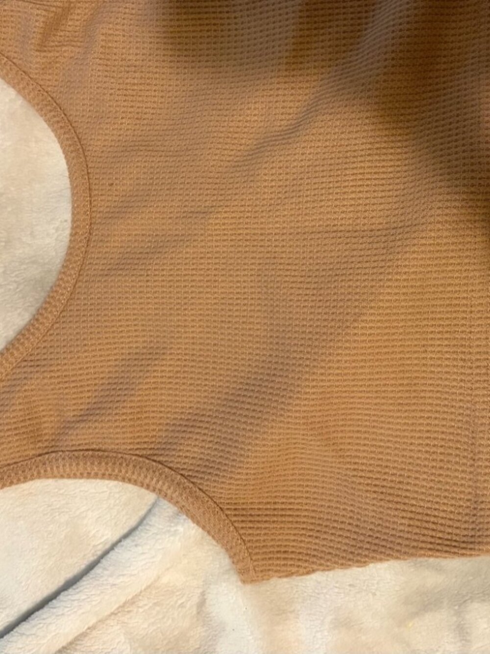 Neutral Ribbed Tank Crop Top🤎 - Picture 2 of 2